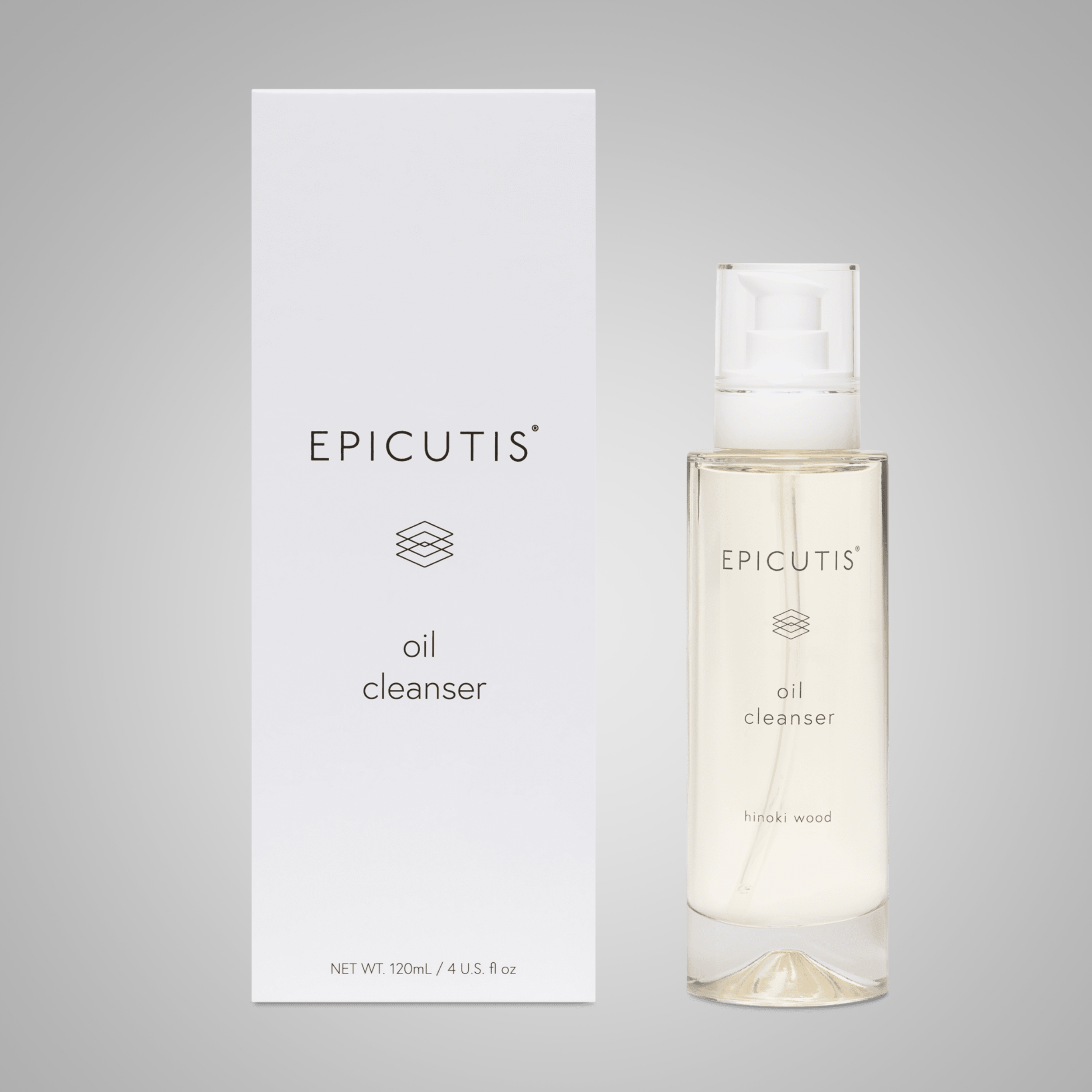 A picture of the Epicutis Oil cleanser and the box that it comes in
